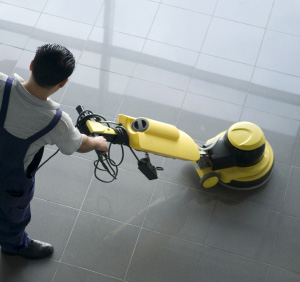 office floor cleaning