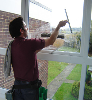 inside commercial window cleaning